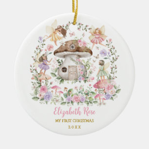 Magical Fairy Princess Girl Baby 1. Weihnachten Keramik Ornament