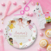 Magical Fairy Princess Verzauberter Garten Geburts Pappteller (Party)