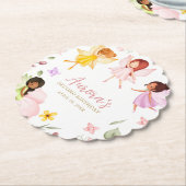 Magical Fairy Princess Verzauberter Garten Geburts Untersetzer (angewinkelt)