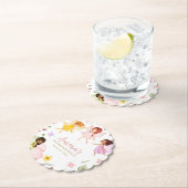 Magical Fairy Princess Verzauberter Garten Geburts Untersetzer (Vor Ort)