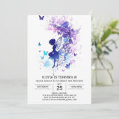 Magical Fairy Tale Birthday Einladung (Stehend Vorderseite)