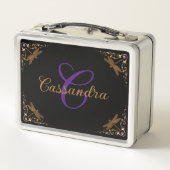 Magical Fairy Tale Fantasy Personalisiert Metall Brotdose (Rückseite)