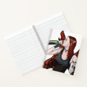 Magical Fairy Wine Bottle Fantasy Art Notebook Notizblock (Innenseite)