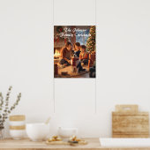 Magical Family Christmas Poster with Border Collie (Küche)