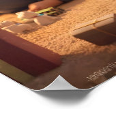 Magical Family Christmas Poster with Border Collie (Ecke)