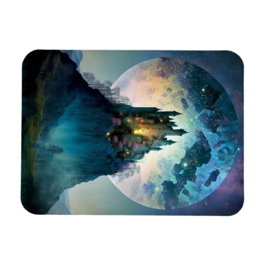 Magical Fantasy Castle Magnet (Horizontal)