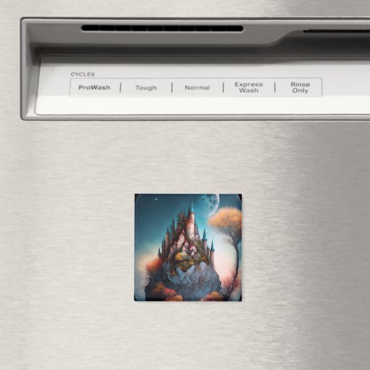 Magical Fantasy Castle Magnet (In Situ (Geschirrspüler))