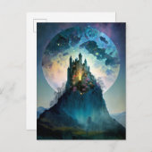 Magical Fantasy Castle Postkarte (Vorne/Hinten)