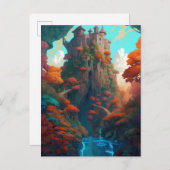 Magical Fantasy Castle Postkarte (Vorne/Hinten)