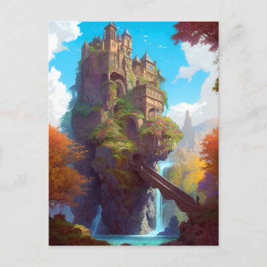 Magical Fantasy Castle Postkarte (Vorderseite)