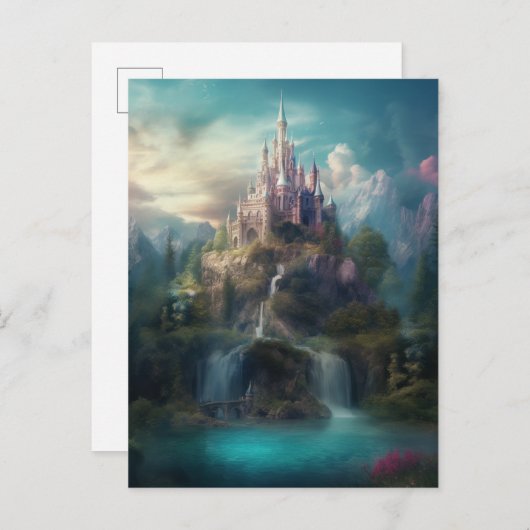 Magical Fantasy Castle Postkarte (Vorne/Hinten)