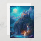Magical Fantasy Castle Postkarte (Vorne/Hinten)