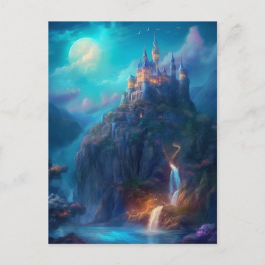 Magical Fantasy Castle Postkarte (Vorderseite)