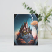 Magical Fantasy Castle Postkarte (Stehend Vorderseite)