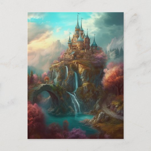 Magical Fantasy Castle Postkarte (Vorderseite)