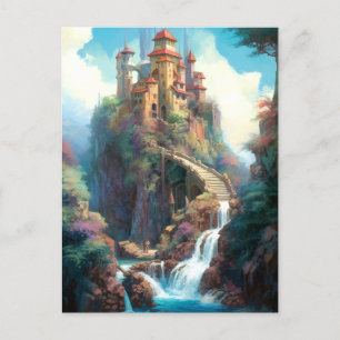 Magical Fantasy Castle Postkarte
