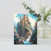 Magical Fantasy Castle Postkarte (Stehend Vorderseite)