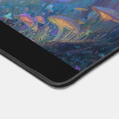 Magical Fantasy Enchanted Mushroom Forest Woodland Schreibtischunterlage (Ecke)