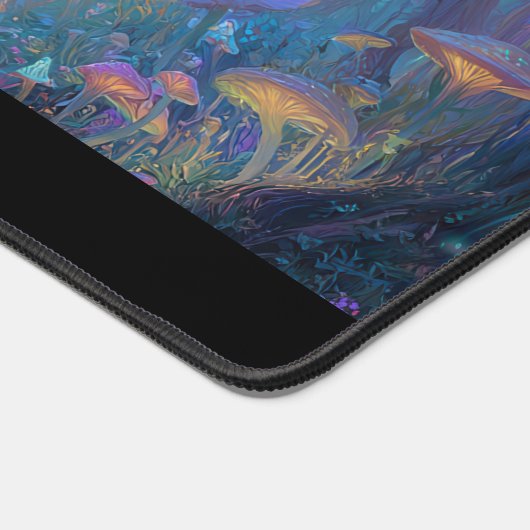 Magical Fantasy Enchanted Mushroom Forest Woodland Schreibtischunterlage (Ecke)