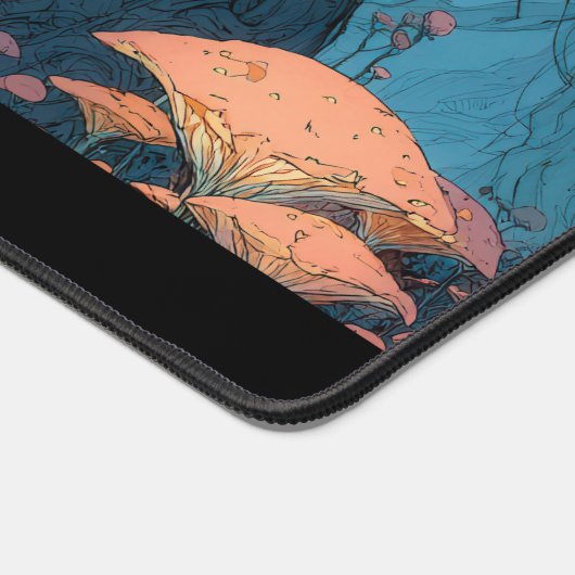 Magical Fantasy Enchanted Mushroom Forest Woodland Schreibtischunterlage (Ecke)