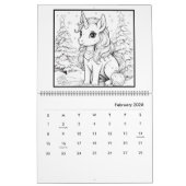 Magical Fantasy Unicorn Coloring Calendar Kalender (Feb 2026)