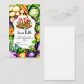 Magical Farmer's Market Baby Dusche Begleitkarte (Vorne/Hinten)