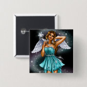 Magical Female Fairy Button (Vorne & Hinten)