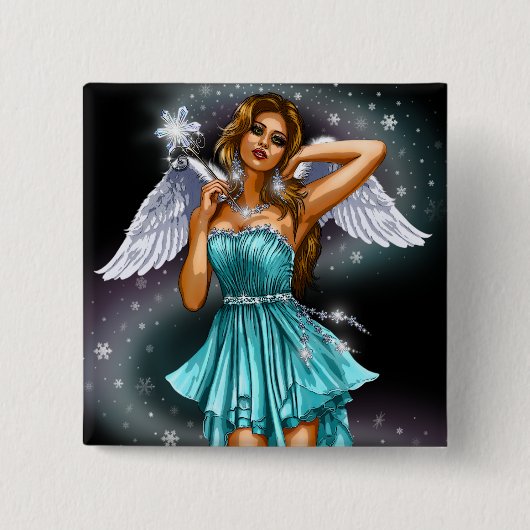 Magical Female Fairy Button (Vorderseite)