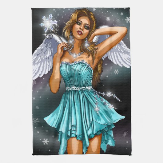 Magical Female Fairy Geschirrtuch (Vertikal)