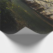 Magical fireflies dreamy landscape geschenkpapier (Ecke)