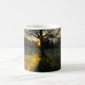 Magical fireflies dreamy landscape kaffeetasse (Mittel)