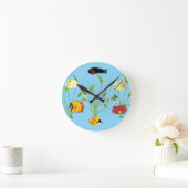 Magical Fish and Plants Ocean Round Clock Runde Wanduhr (Zuhause)