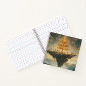 Magical Floating Christmas Tree Notebook Notizblock (Innenseite)