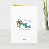 Magical Floating Gold Christmas Tree Feiertagskarte (Rückseite)