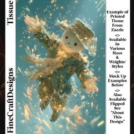 Magical Floating Snowman Spirit DX2L Decoupage Seidenpapier