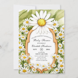 Magical Floral Daisy Baby Shower Einladung