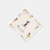 Magical Floral Fairy Birthday Serviette (Ecke)