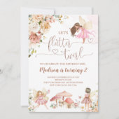 Magical Floral Fairy Princess Birthday Einladung (Vorderseite)