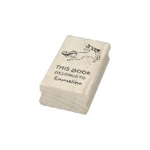 Magical Flying Unicorn Personalisiert Book Briefma Gummistempel (Stempel)