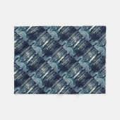 Magical Forest Aquamarin Gray Elegante Fleecedecke (Vorderseite (Horizontal))