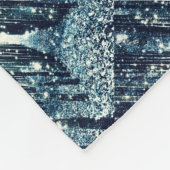 Magical Forest Aquamarin Gray Elegante Fleecedecke (Ecke)