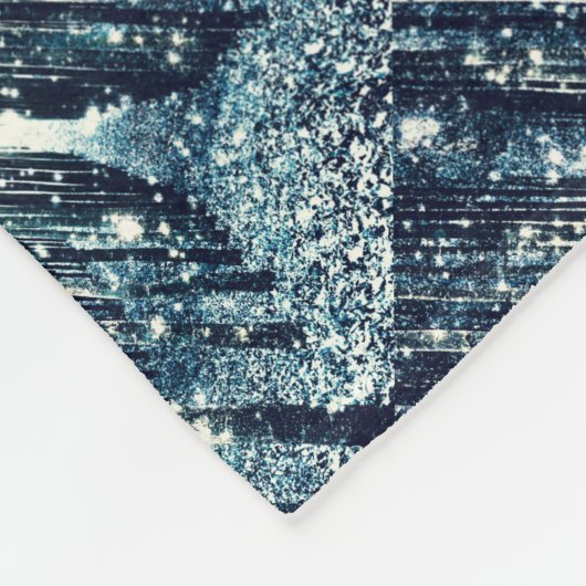 Magical Forest Aquamarin Gray Elegante Fleecedecke (Ecke)