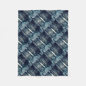 Magical Forest Aquamarin Gray Elegante Fleecedecke (Vorderseite)
