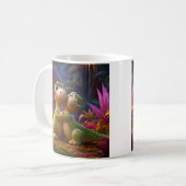 Magical Forest Dino Hug Kaffeetasse (Vorderseite Links)