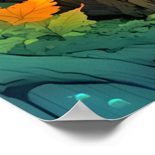 Magical Forest Fairy Poster (Ecke)