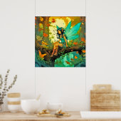 Magical Forest Fairy Poster (Küche)