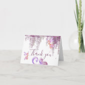 Magical Forest Fairy Thema Danke Karte (Vorderseite)