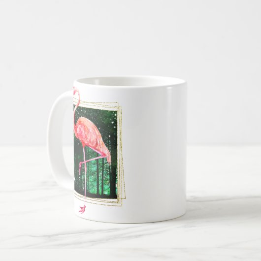 Magical Forest Flamingo Kaffeetasse (Vorderseite Links)