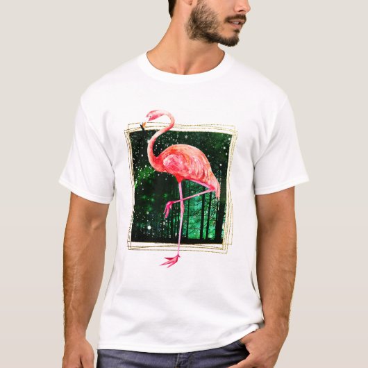 Magical Forest Flamingo T-Shirt (Vorderseite)
