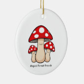 Magical Forest Friends – Cute Illustration Keramik Ornament (Rechts)
